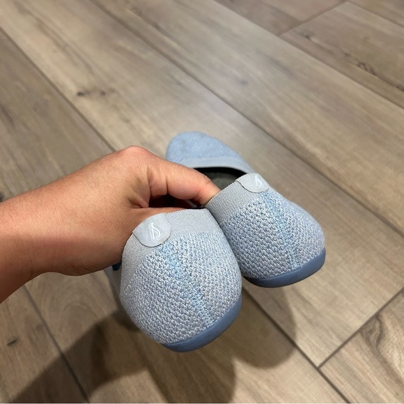 Allbirds Tree Breezers Ballet Flats Shoes Womens 7.5 Whitecap Blue Sole Vegan - Picture 6 of 12